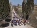 Les routes blanches de la Toscane autour de Sienne ont donné leur nom aux Strade Bianche.