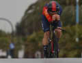 He made his first mark at the Tour Down Under, finishing second in the prologue.