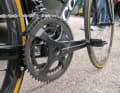 Ebenfalls noch nicht in den Läden: Die neue Super-Record-Gruppe von Campagnolo war an allen V-R1 im Team Europcar montiert, Räder mit C60-Rahmen sind mit der elektrischen EPS der vorangegangenen Generation ausgestattet.
