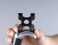 1. the saddle angle is adjusted using wedge-shaped supports or serrations between the head and the support. The finer the toothing, the better. A central screw clamps the connection.