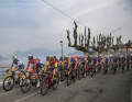 Le peloton sur le lac Majeur