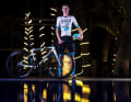 Matej Mohoric presents the new Bahrain Victorious jersey for 2024