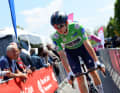Then the Four Days of Dunkirk. After winning a stage on the second day, the 20-year-old rode in the green jersey of the best points scorer.