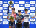 In 2023, Charlotte Kool won the RideLondon Classique with two stage wins ahead of Chloe Dygert (l.) and Lizzie Deignan.