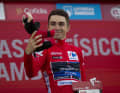 Lenny Martinez wore the overall leader's red jersey for two days at the 2023 Vuelta a Espana.