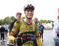 Plus tard, Hagenes, qui rejoindra l'équipe World Tour de Visma | Lease a Bike en 2024, s'est quand même un peu réjoui.