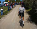 He was then allowed to ride the Strade Bianche alongside the eventual winner Pogacar. As the Slovenian's helper, however, he suffered his first minor setback and was unable to finish the race.