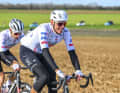 It's a cosy day in the peloton. Nils Politt has a quiet day