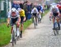 Mathieu van der Poel (front) and Wout van Aert (second position) fought a thrilling battle in 2024