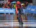 And Ethan Hayter, one of the late-starting pros, was caught in a rain shower that cost him an absolute top position that he still held at the intermediate time.