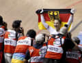 2014 : médaille d'or aux championnats du monde de sprint en Colombie