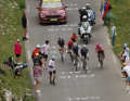 The leading group during the stage.