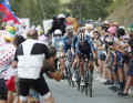 On the 20th stage to the Col du Couillole, the fans provide the racers with a fantastic backdrop