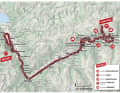 Die Karte zur 4. Etappe der Tour de Suisse 2023
