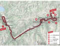 The map for stage 4 of the Tour de Suisse 2023