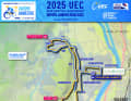 Elevation profile and map junior road race