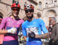 Die italienischen Stars Jonathan Milan (links) und Filippo Ganna (rechts) vor dem Start