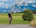 On the Lake Constance-Königssee cycle path before the Ammer Mountains