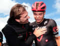 Des objectifs ambitieux : Le chef d'équipe Tudor Fabian Cancellara (à gauche), ici avec Marius Mayrhofer, veut remporter cette saison sa première victoire d'étape sur un Grand Tour.