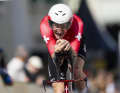 Wearing the jersey of the Swiss time trial champion, Stefan Küng (Groupama - FDJ) tackled the course
