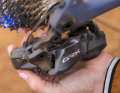 The Shadow RD+ technology fixes the rear derailleur cage in place.