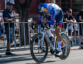 Le Néo-Zélandais Laurence Pithie (Red Bull - BORA - hansgrohe) s'est classé troisième, à deux secondes du vainqueur.