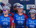 Bei der Präsentation der Fahrer wird es eng: Groupama - FDJ United stellte ganze 31 Fahrer bei den französischen Meisterschaften