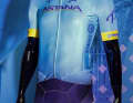 Unadorned, but highly recognisable: Astana's jersey in the usual sky blue