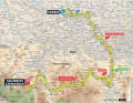 Die Karte zur 6. Etappe der Tour de France 2023