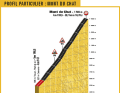 Extremely steep: the Mont du chat, with an average gradient of over 10%, stands in the way of the riders on the way to Chambery.