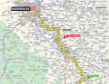 Die Karte zur 7. Etappe der Tour de France 2023