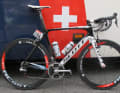 The Scott Foil of the Swiss IAM team is equipped with many parts from Swiss companies.