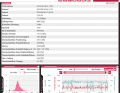 Detailed view. The data fields are freely selectable, the windows and graphics can be enlarged and positioned as required. The graphic at the bottom right is the journey log. The smoothing can be set using the slider