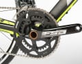Cost-saving measure: The FSA Gossamer crank fits into the BB386evo bottom bracket of the carbon frame without an adapter solution, but is significantly heavier and shifts a little more slowly than an original Ultegra.