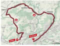 Die Karte zur 8. Etappe der Tour de Suisse 2023