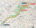 La carte de la 8e étape du Tour de France 2023