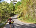The TOUR author also had to get off his bike on the steepest ramps.