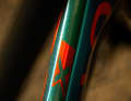 The down tube features a new, aerodynamically optimised profile