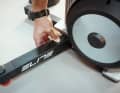 The feet can be folded in or out at the touch of a button.
