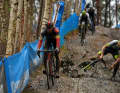 Crashes are not uncommon in cyclocross races