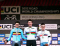 Contre-la-montre individuel U23 hommes : or Sören Waerenskjold (Norvège), argent Alec Segaert (Belgique), bronze Leo Hayter (Grande-Bretagne)