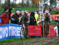 After a crash on the penultimate lap, Pidcock had to let his closest rival, European champion Michael Vanthourenhout, go.