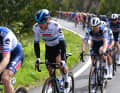 The sprinter teams set the pace in the peloton, the breakaway attempt ends around 30 kilometres before the finish