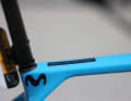 In the paddock before the third stage from Vejle to Sonderborg, TOUR was able to take a closer look at the Ultimate from Enric Mas (Spain). In future, Canyon will be using a flattened carbon seatpost instead of a round one.