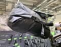 The saddle bag can be quickly and easily clipped out of the holder, the holder remains on the bike.