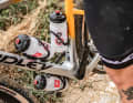 Ridley's gravel novelty offers a total of twelve mounting points for bottles, bags & co.