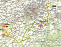 The men's race on the map