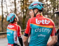Das neue Trikot von Lotto-Dstny in der Rückansicht 