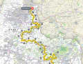 La course masculine de Paris-Roubaix 2023 sur la carte