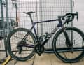 The Canyon Ultimate CFR, which Gianni Vermeersch rode at the Gravel World Championships, is a road bike that has been adapted for off-road riding